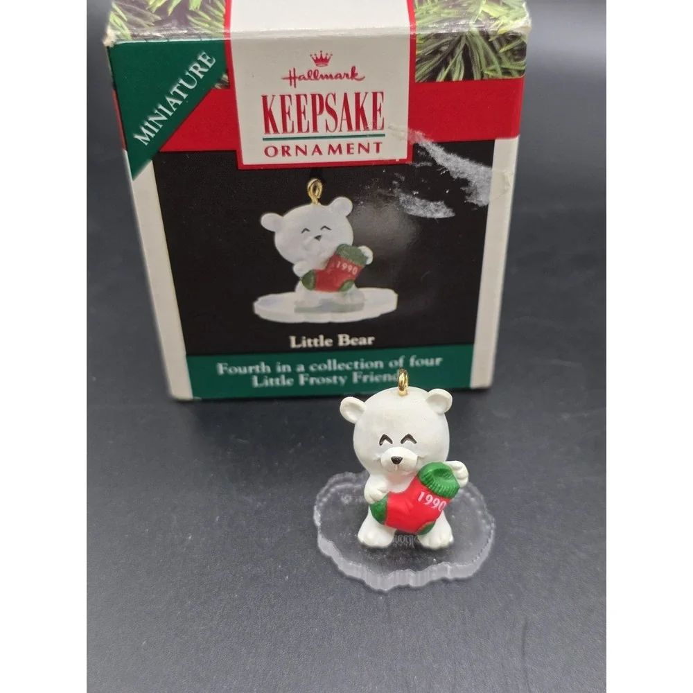 90 Little Bear 04 Santa Balloon Tree & 96 Santa Little Big Top Hallmark Ornament